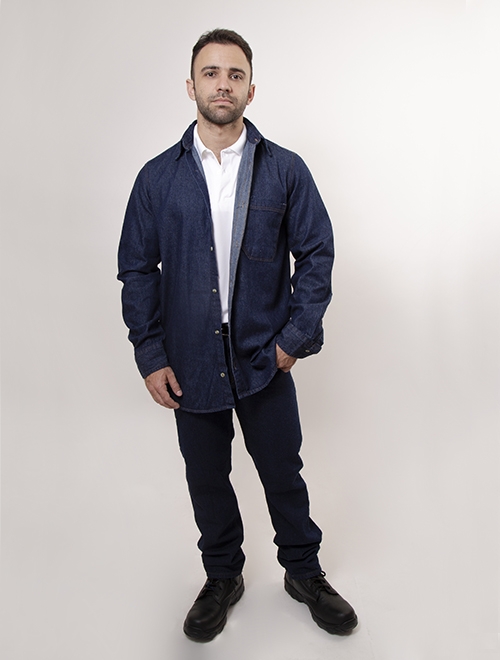 Camisa de Trabajo Mezclilla 1a