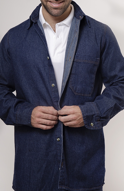 Camisa de Trabajo Mezclilla 1b