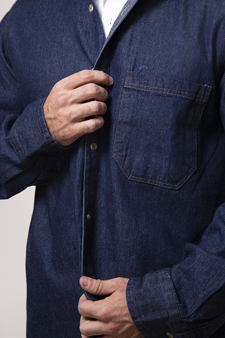 Camisa de Trabajo Mezclilla 1c