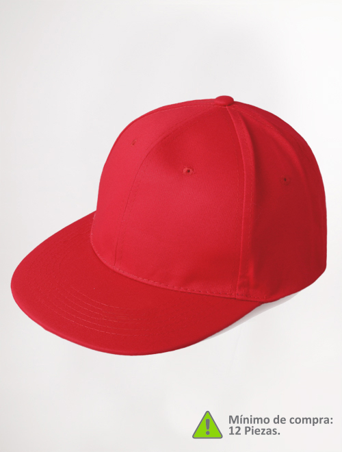 gorra plana roja