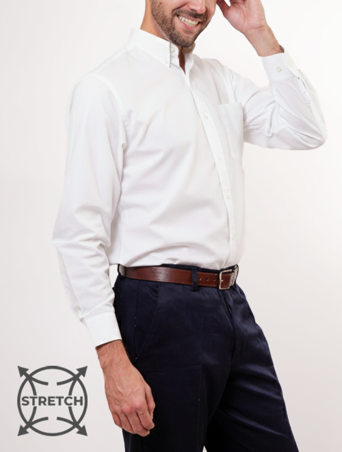 Camisa manga larga Spandex blanca